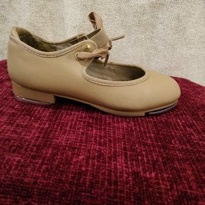 Capezio Beige Toddlers Tap Dance Shoes Size 11W